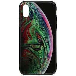 Чохол-накладка Toto Print Glass Space Case Apple iPhone XS Max Green