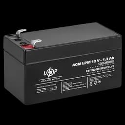 Акумулятор AGM LPM 12V - 1.3 Ah - мініатюра 4