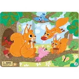 Пазл-вкладиш DoDo Білочки, з рамкою, 21 елемент (R300224)