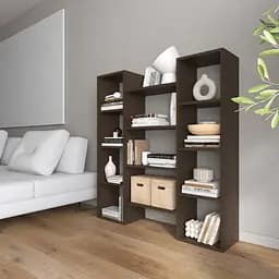 Книжкова полиця стелаж для книг Vays D-8 Венге Темний сучасна полиця ЛДСП 130x30x140 см для дому офісу вітальні