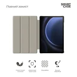 Чохол-книжка на планшет Samsung Galaxy Tab S9 (SM-X710/X716B/X718U)/S9 FE (SM-X510/X516)/S10 FE (SM-X520/X526)/S10 Lite (SM- X400/X406), Smart Case, black, підставка для планшета 10.9 ,11 , шкіряний, мікрофібра, на магніті, ArmorStandart (ARM70992) - мініатюра 3