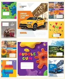 Зошити учнівські 18 аркушів лінія Тверда ТЕ22213 18ЛВ3 МІКС, 20 шт. в упаковці