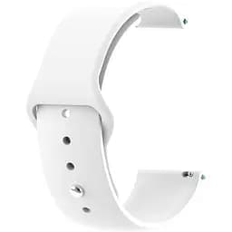 Ремешок Boorui для часов 22 мм Sport design белый (с кнопкой)