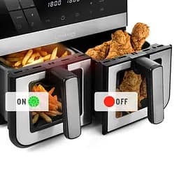 Аэрофритюрница двухкамерная Lehman Taste 9л WiFi - мініатюра 6