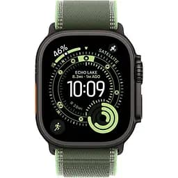 Смарт-годинник Apple Watch Ultra 3 49mm Black Titanium Case with Green/Neon Trail Loop M/L (MG9P4) - мініатюра 2