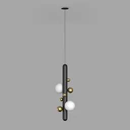 Підвісний світильник Babich Studio Lunar P Black (RAL 9005) - мініатюра 2