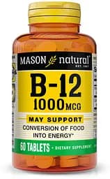 Вітаміни та мінерали Mason Natural Vitamin B12 1000 mcg, 60 таблеток