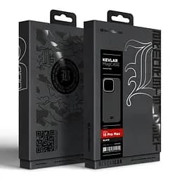 Защитный чехол для Apple iPhone 15 Pro Max, BlackIcon Kevlar MagCase, кевларовый, черный, панель, накладка с поддержкой MagSafe, противоударный, защита всего корпуса, усиленные углы, совместим с беспроводной зарядкой, ArmorStandart (ARM88537) - мініатюра 10