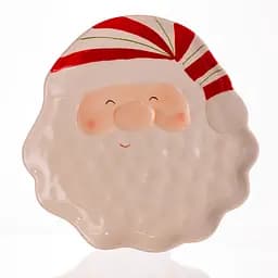 Новорічна тарілка із порцеляни Санта тарілка на різдво Ø21 см тарілки різдвяні Yiwu CR-1-31