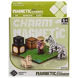 Дитячий магнітний конструктор Minecraft 9966, 27 деталей