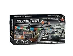 Автомат JL 666-18, звук, світло, оптичний приціл, окуляри, наручники, в коробці (6969120400043)