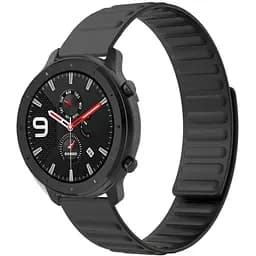 Силіконовий магнітний ремінець Primolux Magnet для годинника Xiaomi Amazfit GTR 47 мм Black