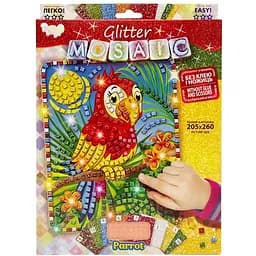 Блискуча мозаїка Danko Toys Parrot 20.6х26 см БМ-02-06
