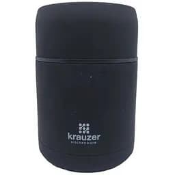 Термос пищевой Krauzer Soft Touch нержавеющая сталь 750 мл черный (87-750 Black ST)