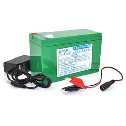 Акумуляторна батарея літієва QiSuo 12V 8A з елементами Li-ion 18650 (150X64,5X97,7) + зарядное устройство 12,6V/1A + крокодилы