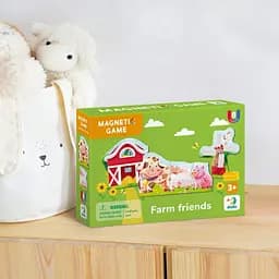 Дитяча магнітна гра "Друзі з ферми" DoDo Toys 200255, 8 елементів - мініатюра 5
