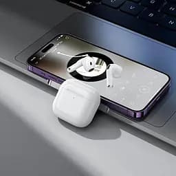 Бездротові навушники Hoco EW84 True wireless stereo headset, BT5.4, 35mAh, 300mAh, 6h, white - мініатюра 8