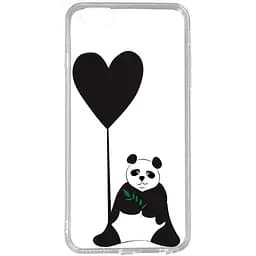 Чехол-накладка Toto Acrylic+TPU Print Case Apple iPhone 6/6s #53 Panda B Transparent