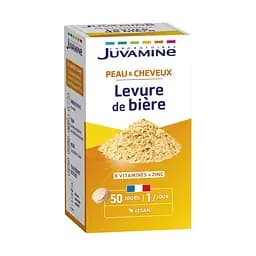 Дрожжи пивные Juvamine для кожи, волос, ногтей 50 таблеток