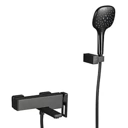 Смеситель для ванны Gappo G3217-9 оружейная сталь Графитовый хром