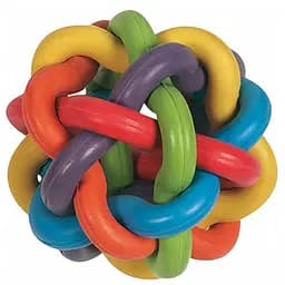 Flamingo Ball Colors фламинго игрушка для собак плетеный разноцветный мяч резина 10 см