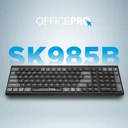 Клавіатура OfficePro SK985B Wireless/Bluetooth Black (SK985B) - мініатюра 7