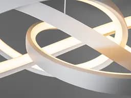 Люстра стельова LED Diasha 7513/550WH 7513, 100W, 5500 лм, білий, регульована висота, для коридору, вітальні, кухні - мініатюра 4