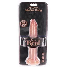 Фаллоимитатор Get Real Silicone Dong 7.5 Inch 19 см телесный