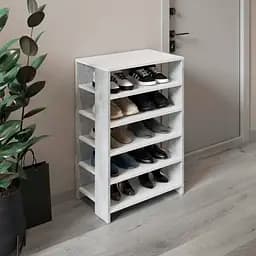 Тумба для взуття VAYS взуттєва полиця M-36 білий-бетон