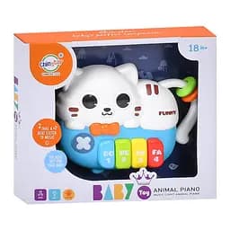 Дитяче піаніно "Котик" 503-23 звуки тварин 15 см, музика