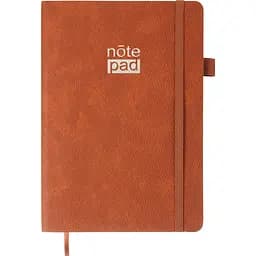 Блокнот діловий Buromax Respect А5 96 арк. в лінійку обкладинка штучна шкіра коричневий (BM.295208-25)