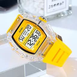 Наручний годинник чоловічий 2296WTYL White-Yellow Skmei acs0030037 - мініатюра 5