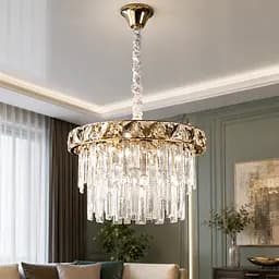 Кришталева люстра Splendid Ray T69/400*H260/5 (SGD) золото, 5 ламп E14