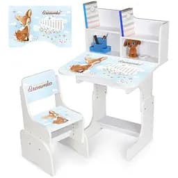 Детская парта Bambi N 2071-16-1 из дерева, со стульчиком