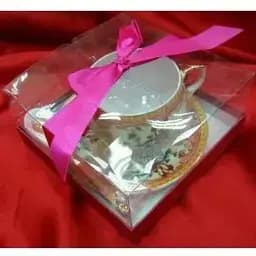 Чашка із блюдцем порцеляна h 6 см d 8 см, d блюдця 14 см 210 мл (ACS108-8)