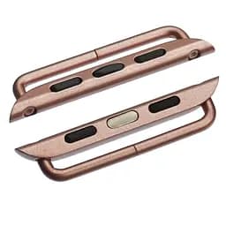 Переходник на универсальный ремешок для Apple Watch 42 мм/44 мм на розовых болтах