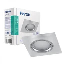 Светильник точечный Feron CD8170 под лампу с подсветкой хром (32571)