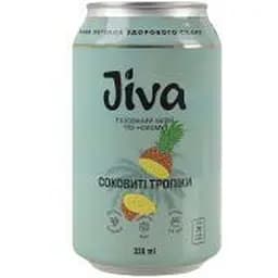 Соковый напиток Jiva Сочные тропики с соком ананаса, пюре манго и маракуи 330 мл