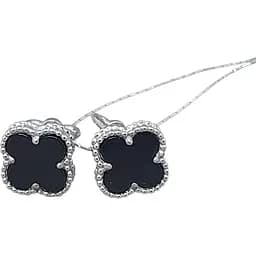 Золоті сережки-пуссети Платон Конюшина з агатом. 3С127/67Б