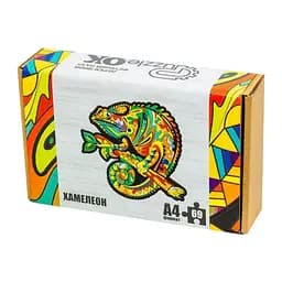 Фигурный деревянный пазл A4 Хамелеон PuzzleOK PuzA4-01746, 69 деталей