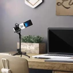 Конденсаторний USB-мікрофон Auna MIC-900WH-LED, 16 біт/48 кГц, 32 дБ (10030364) - мініатюра 3