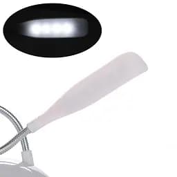 Настільна лампа LED DESK Light X-7188, біла, на батарейках 3×AAA, гнучка ніжка - мініатюра 5