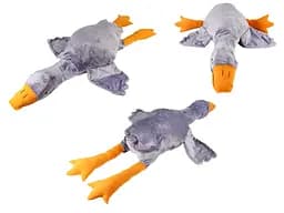 Мягкая игрушка Гусь подушка обнимашка 160 см серый М160-С