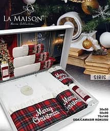 Подарунковий набір рушників з парфумами La Maison 30х50см + 50х90см + 70х140см pbe0049543 - мініатюра 2