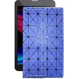 Чохол StatusCASE з екошкіри для планшету Pixus Touch 7 3G Синій ромб