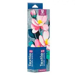 Набір акрилових фарб для розпису тканин Flowers 12×10 мл Arteo