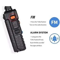 Портативна тактична рація Baofeng UV-5R 5W дводіапазонна з гарнітурою VHF136-174/UHF400-520 МГц (18835) - мініатюра 6