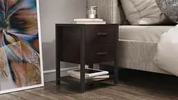 Тумба універсальна Ferrum-decor Вів'єн 2/1 50x41x40 чорний ДСП Венге 16мм (FRD-106191)