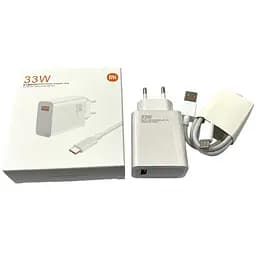 Зарядний пристрій Xiaomi 33W порт 1 USB набір із кабелем Type-C