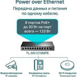 Комутатор TP-Link TL-SG1210MPE (TL-SG1210MPE) - мініатюра 4